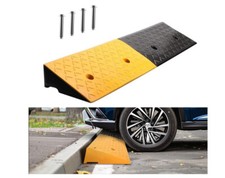 10 TON Load Rubber Kerb Ramps 100x25x10cm Threshold Ramp Car Curb Ramps Portable