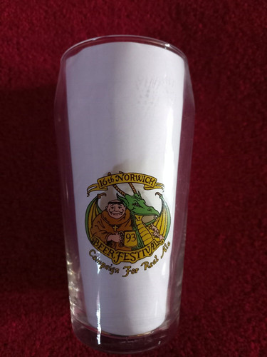 Norwich beer festival glass - beer,