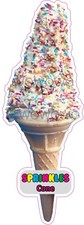 Ice cream van sticker