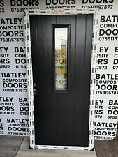 NEW EXTERNAL BLACK SOLID CORE COMPOSITE DOOR 1000 X2080mm *1460
