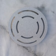 Cover Cap for Impey Wet Room Shower Waste Outlet UTVC01H - Light Grey Stone 