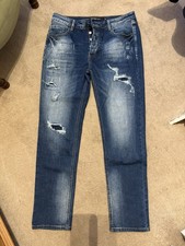 Allessandro Zavetti Blue Distressed Jeans W32