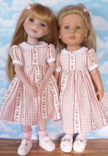 Piece pink gingham dress - gingham,