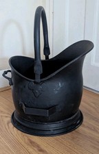 Vintage Helmet Coal Scuttle