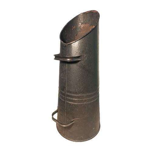 Vintage black metal coal - black,