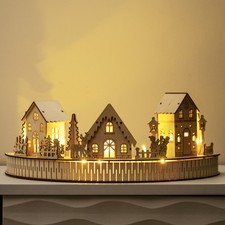 Round Light Up Wooden