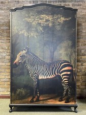 Vintage wardrobe with zebra - wardrobe,