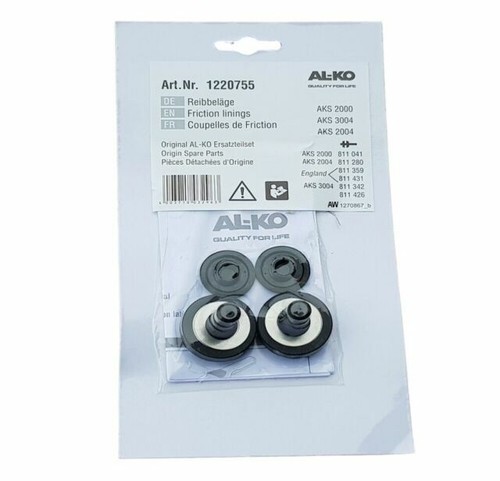 Side friction pads for - al-ko,