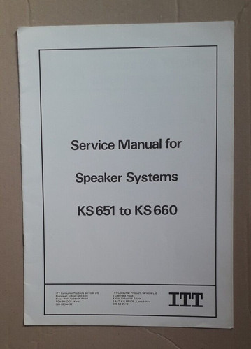 Itt models ks651 ks660 - itt,