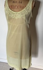 Nylon  vintage  Yellow  Slip