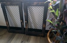Vintage Wire Front Cabinet
