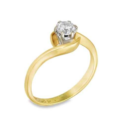 18ct yellow gold - 18ct, diamond