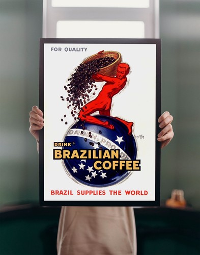 Brazilian coffee 1931 poster - brazilian,