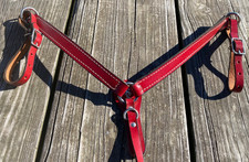 US made red leather miniature