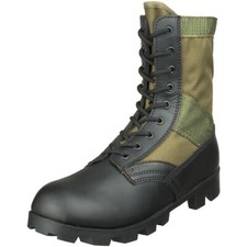 US Army Combat Vietnam Era Jungle Mens Boots Military Panama Sole Olive OD 5-13