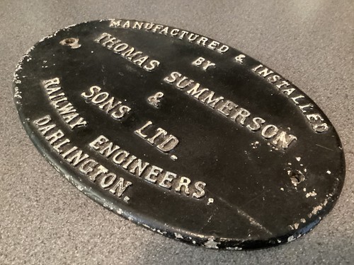 Original railway plate thomas - railway,