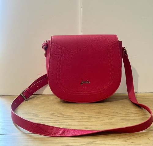 Joules pink saddle bag - joules, –