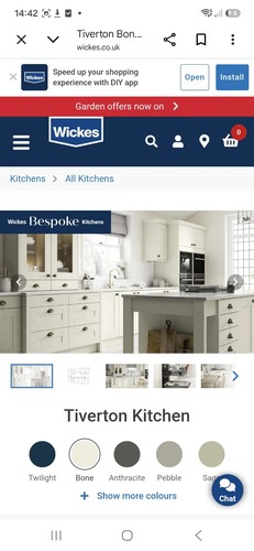 Wickes tiverton bone 300mm - wickes,