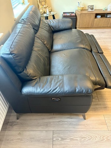 Seater leather recliner sofa - seater,