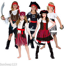 Pirate Girls Fancy Dress Costumes Childrens Kids Book Week Halloween Ages 3-13