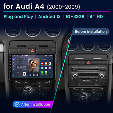 32GB Android13 Radio Carplay Stereo Sat Nav GPS DAB+ For Audi A4 B6 B7 2000-2009