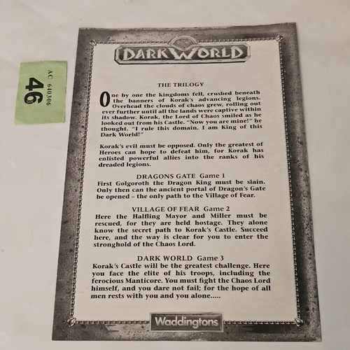 Board game dark world the - dark,