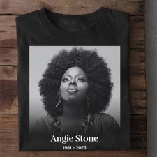 Remembering Angie Stone 1961-2025 Classic Black All Size T-Shirt 