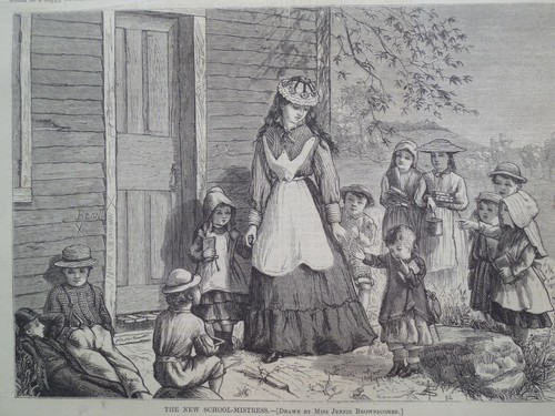 The new young school mistress - the,