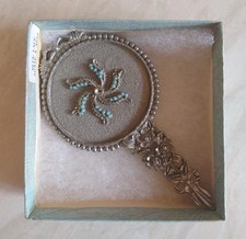 Vintage Silver Metal Hand Held