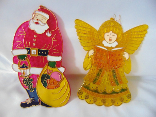 Vintage christmas stained - christmas,