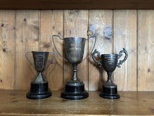 3 x vintage silver plate