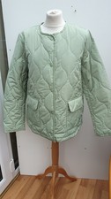 Centigrade Quilted Padded Jacket Size XL Sage Green brand new QVC