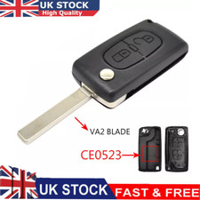 Car Key Shell Case Fob Cover For Citroen C2 C3 C4 C8 Dispatch VA2 Blade CE0523