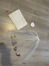 Bride To Be Bridal Hen Party Accessories White Clutch Bag Mirror & Veil