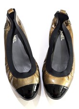 Chanel Two Tone Ballet Flats