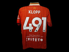 Jurgen Klopp Signed 2024/25 Liverpool Honours Football Shirt COA