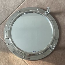 Porthole Nautical Mirror in Silver Extra Large 50cm