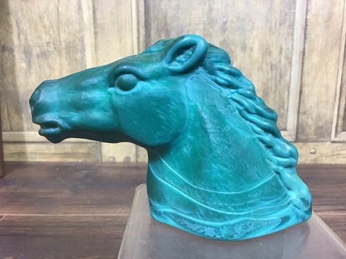 Vintage green malachite slag - green,