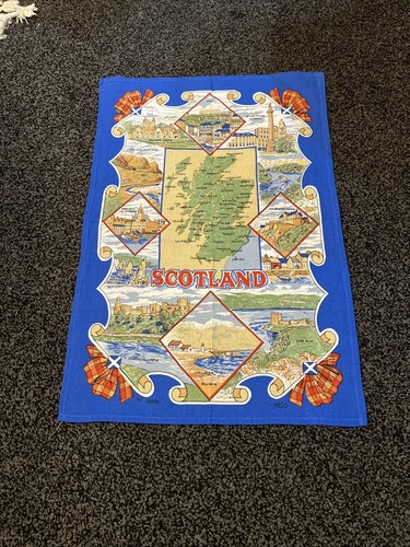 Scottish souvenir tea towel - scottish,