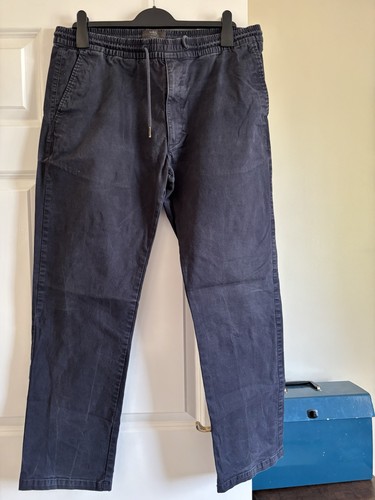 Mens navy trousers - m&s,
