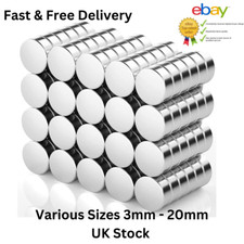 N52 Neodymium Disc Magnets Strongest Grade Sizes 3-20mm DIY Craft Small Magnet