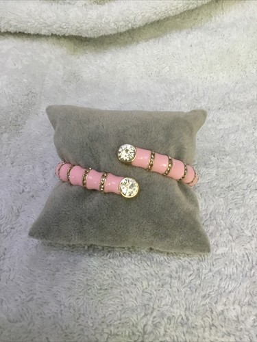 Gold tone crystal enamelled - tone, crystal/enamelled