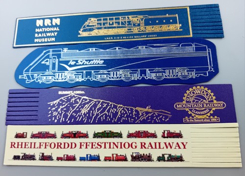 Leather bookmarks railway - leather,