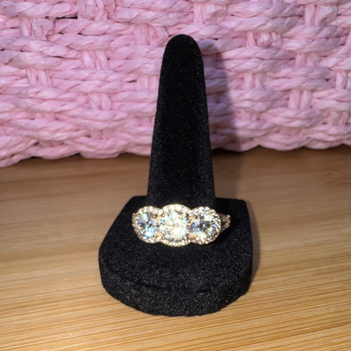 Qvc round clear cubic - round, zirconia