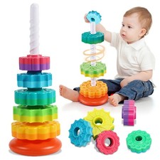 Spinning Stacking Toy Rainbow