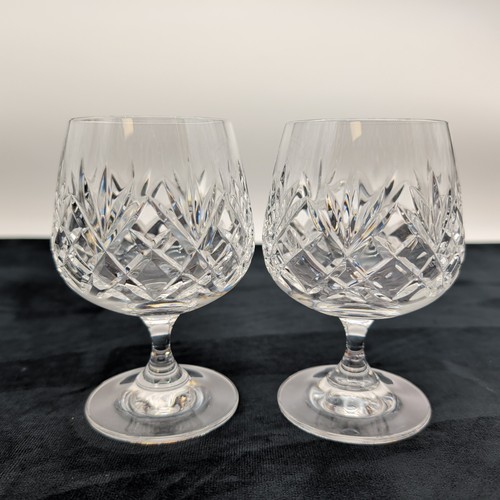 Cut crystal brandy glasses - cut,