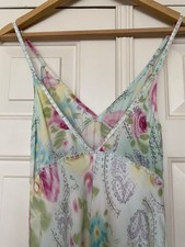La Perla Women's Silk Floral Night Dress Size 10