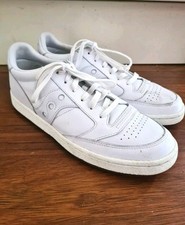 Worn Once Saucony Men’s Trainers UK 8 US 9  White Jazz Court Athletic Trainers
