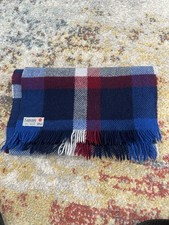 Sammy Mens VTG All Wool Rectangular Scarf. Made In England. Mr25485 