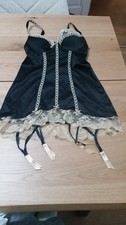 size 8 black baby doll nightie